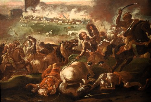 "Bataille, chrétiens contre Turcs"